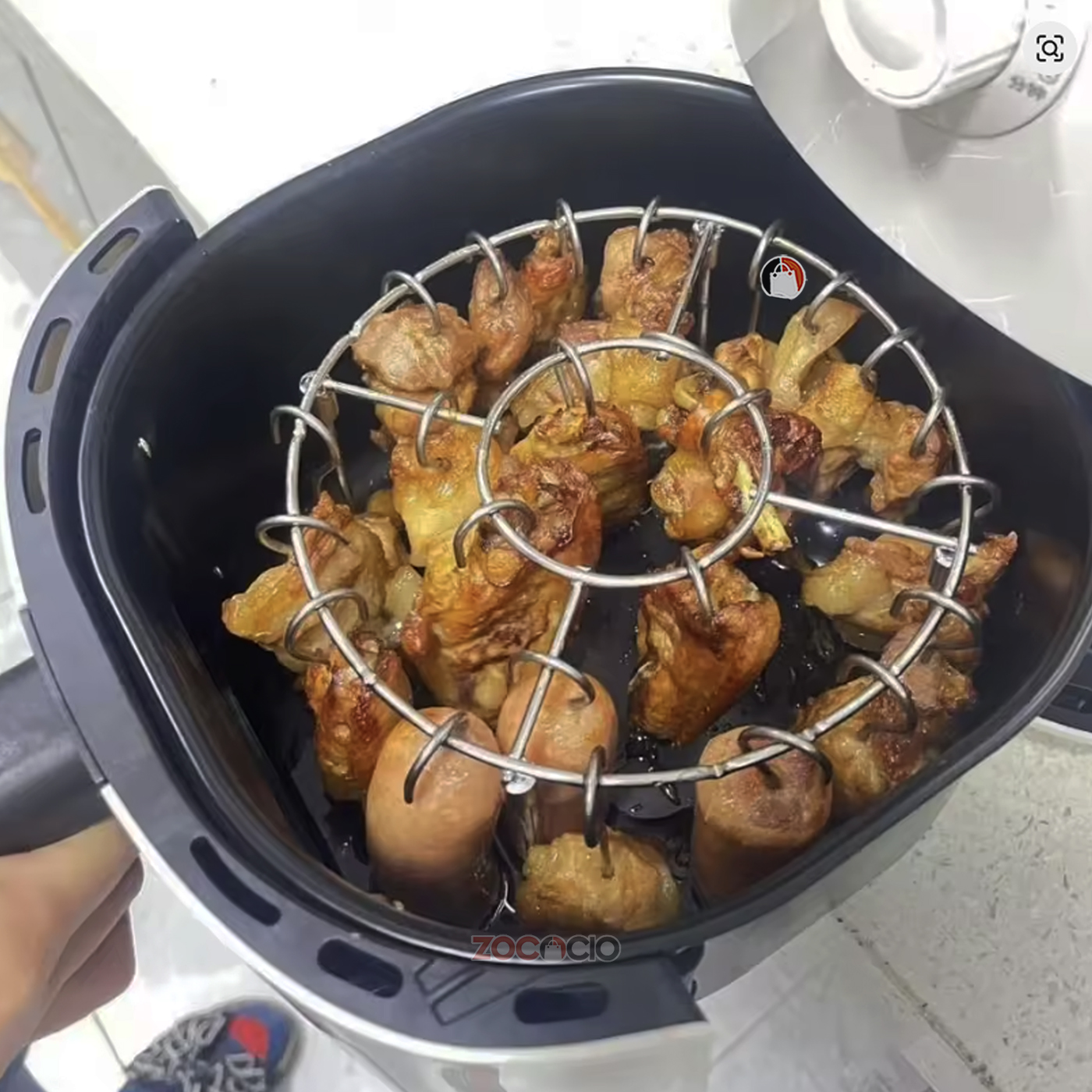 Miniatura 3 de Parrilla Redonda Brochetas En Airfryer